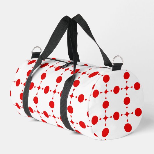 Red Polka Dots, Polka Dot Pattern, Stippen, gedopt Plunjezak (Linkerhoek)