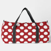 Red Polka Dots, Polka Dot Pattern, Stippen, gedopt Plunjezak (Voorkant)
