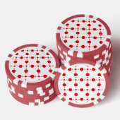 Red Polka Dots, Polka Dot Pattern, Stippen, gedopt Poker Chips (Opstapeling)
