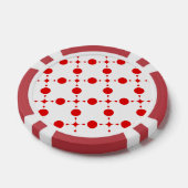 Red Polka Dots, Polka Dot Pattern, Stippen, gedopt Poker Chips (Enkel)