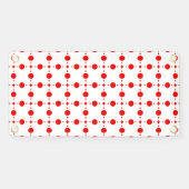 Red Polka Dots, Polka Dot Pattern, Stippen, gedopt Spandoek (Horizontaal)