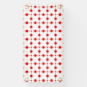 Red Polka Dots, Polka Dot Pattern, Stippen, gedopt Spandoek (Verticaal)