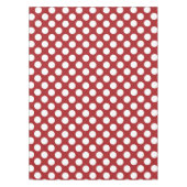 Red Polka Dots, Polka Dot Pattern, Stippen, gedopt Tafelkleed (Voorkant)