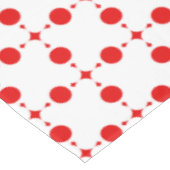 Red Polka Dots, Polka Dot Pattern, Stippen, gedopt Tafelkleed (Gekanteld)