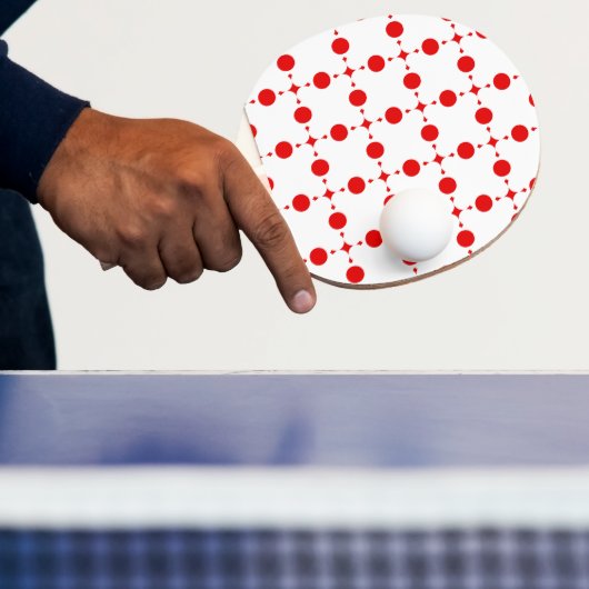 Red Polka Dots, Polka Dot Pattern, Stippen, gedopt Tafeltennisbatje (Insitu)