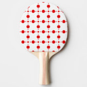 Red Polka Dots, Polka Dot Pattern, Stippen, gedopt Tafeltennisbatje (Voorkant)