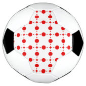Red Polka Dots, Polka Dot Pattern, Stippen, gedopt Voetbal (Gedraaid)