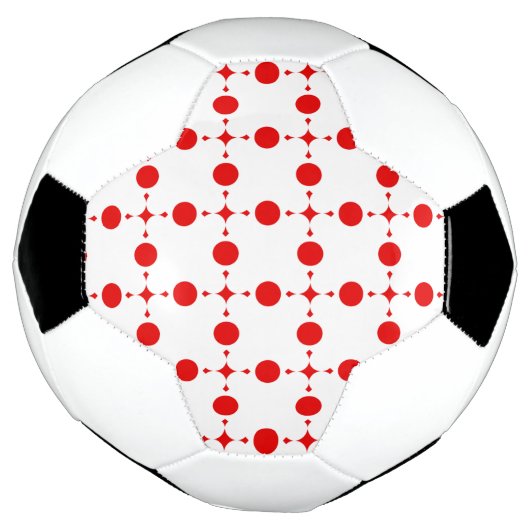 Red Polka Dots, Polka Dot Pattern, Stippen, gedopt Voetbal (Gedraaid)