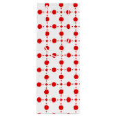 Red Polka Dots, Polka Dot Pattern, Stippen, gedopt Wijn Cadeautas (Achterkant)