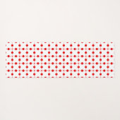 Red Polka Dots, Polka Dot Pattern, Stippen, gedopt Yogamat (Achterkant (horizontaal))