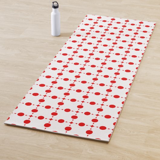 Red Polka Dots, Polka Dot Pattern, Stippen, gedopt Yogamat (In situ)