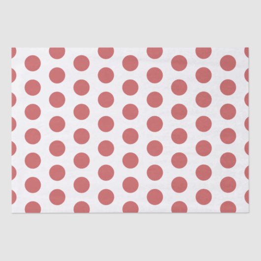 Red Polka Dots Retail Verpakking Tissuepapier (Voorkant)