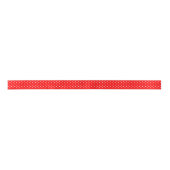 Red Polka Dots Ribbon Satijnen Lint (Voorkant)