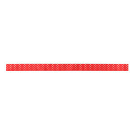 Red Polka Dots Ribbon Satijnen Lint