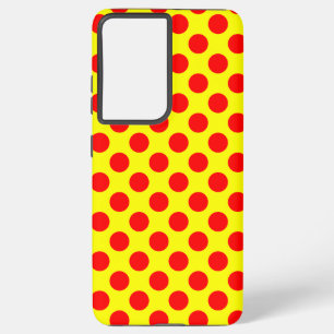 Red Polka Dots Samsung Galaxy Hoesje