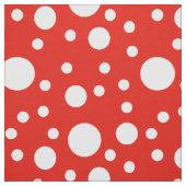 Red Polka Dots Stof (Swatch)