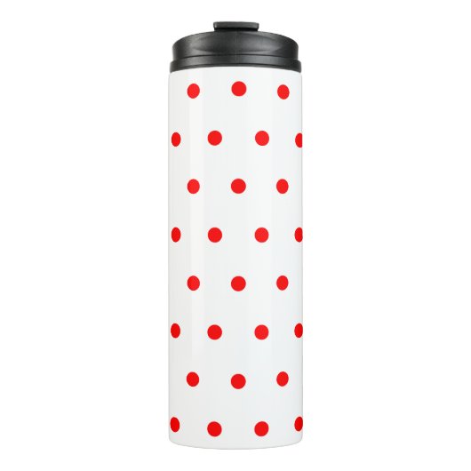 Red Polka Dots Thermosbeker (Voorkant)