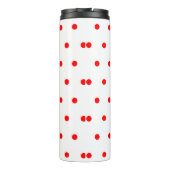 Red Polka Dots Thermosbeker (Achterkant)