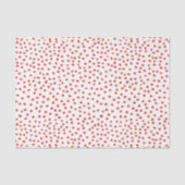 Red Polka Dots Tissue Paper Tissuepapier (Voorkant)
