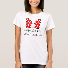 Red polka dots vibrant Ribbon T-shirt
