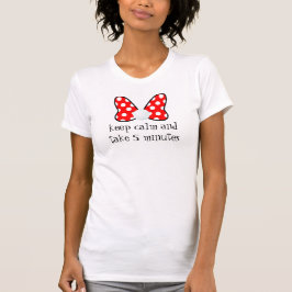 Red polka dots vibrant Ribbon T-shirt