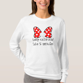 Red polka dots vibrant Ribbon T-shirt