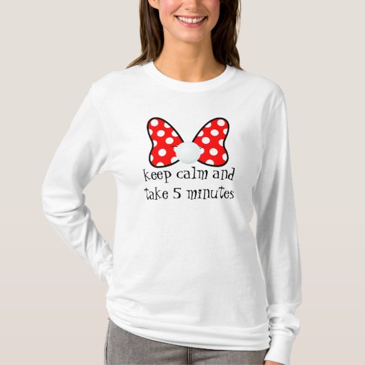 Red polka dots vibrant Ribbon T-shirt (Voorkant)