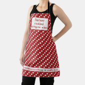 Red Polka Dots Wine-Loving Cook Apron Schort (Insitu)