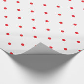 Red Polkadots Small Cadeaupapier (Hoek)