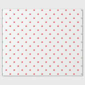 Red Polkadots Small Cadeaupapier (Vlak)