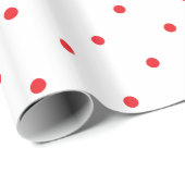 Red Polkadots Small Cadeaupapier (Rol Hoek)