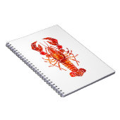 Red polygonal lobster notitieboek (Rechterzijde)