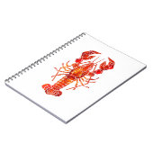 Red polygonal lobster notitieboek (Linkerzijde)
