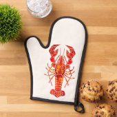 Red polygonal lobster ovenwant (Top down)