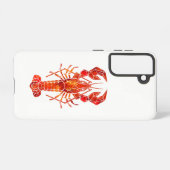 Red polygonal lobster samsung galaxy hoesje (Achterkant horizontaal)