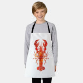Red polygonal lobster schort (Gedragen)