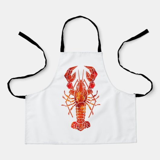 Red polygonal lobster schort (Voorkant)