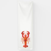 Red polygonal lobster spandoek (Verticaal)