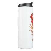 Red polygonal lobster thermosbeker (Gedraaid links)