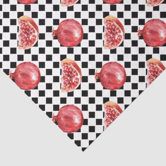 Red Pomegranate (Design 8 Red Series) Tissuepapier (Detail)