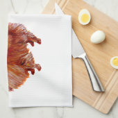 Red Pomeranian Theedoek (Quarter Fold)