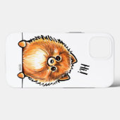 Red Pomeranian zegt Hi Case-Mate iPhone Case (Achterkant (horizontaal))