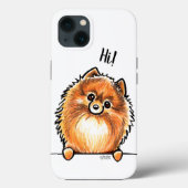 Red Pomeranian zegt Hi Case-Mate iPhone Case (Achterkant)