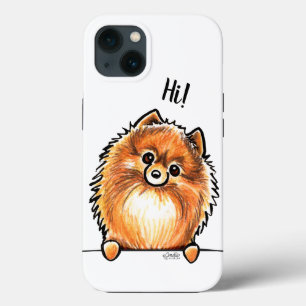 Red Pomeranian zegt Hi Case-Mate iPhone Case