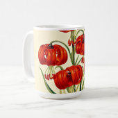 Red Pompone Lily  Illustratie Koffiemok (Voorkant links)