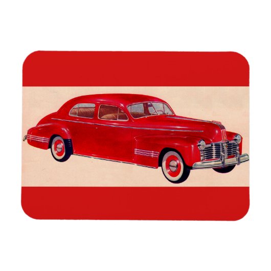 Red Pontiac Torpedo Magneet (Horizontaal)
