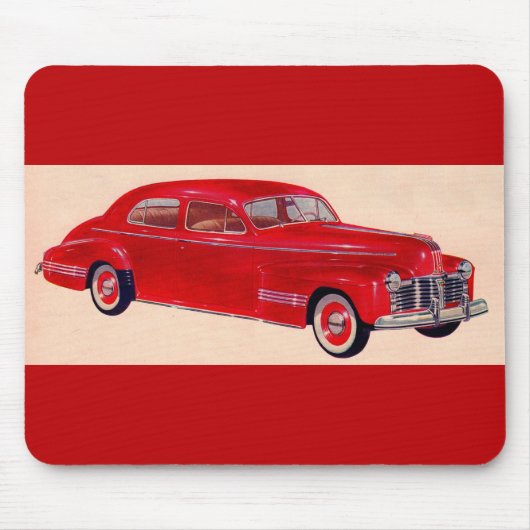 Red Pontiac Torpedo Muismat (Voorkant)