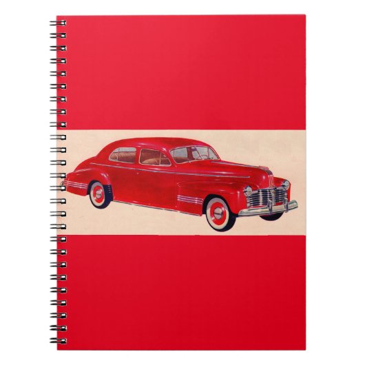 Red Pontiac Torpedo Notitieboek (Voorkant)