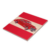 Red Pontiac Torpedo Tegeltje (Zijkant)