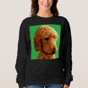 Red Poodle Green Trui
